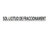 Fraccionament pagament de tributs